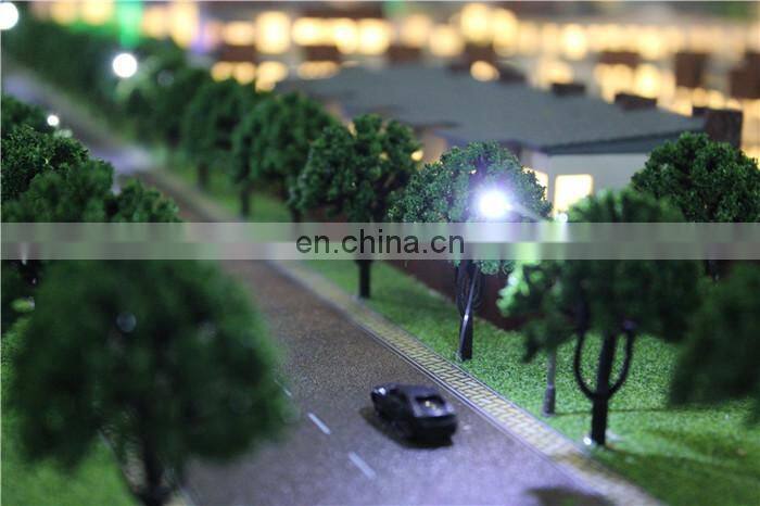 Miniature model for villa building plan with figures/perfect led lighting,scale model maker