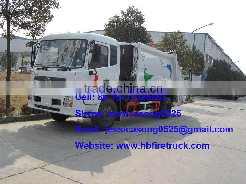 12cbm dongfeng trash compactor truck