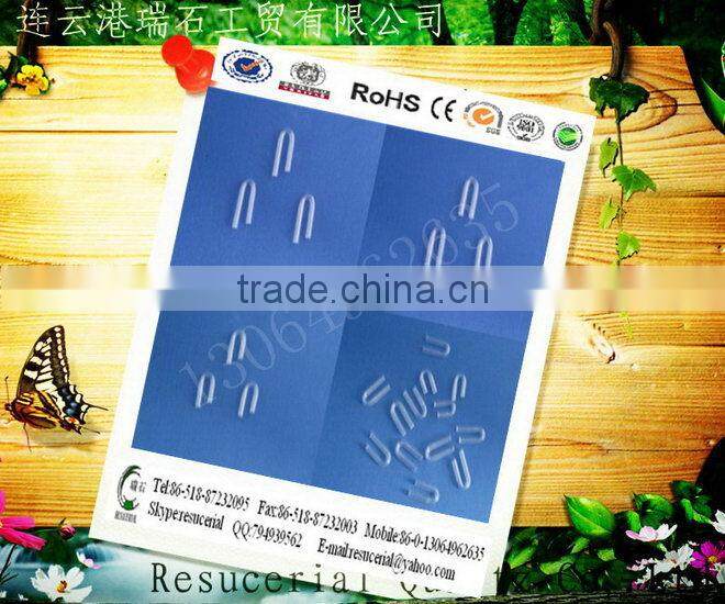 Quality promotional transparent u bending quartz tube