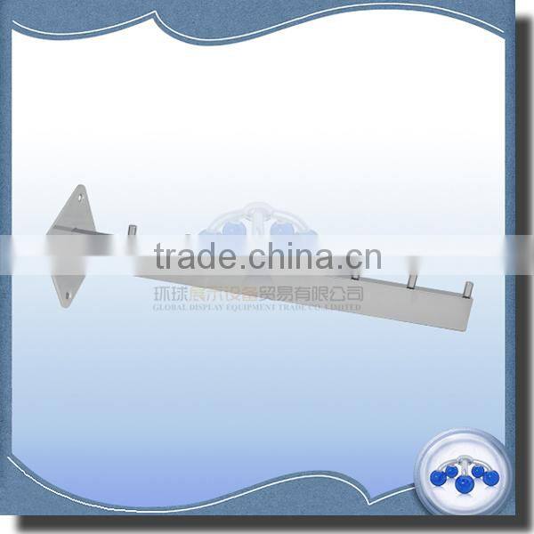 Metal chrome wall mounting display hook with 7 pins