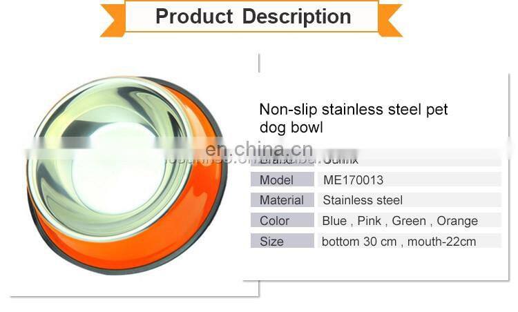 Personalized Anti Slip Stainless Steel Pet Dog Feeding Bowl, Perfect Dish for Dog Puppy Cat and Kitten
