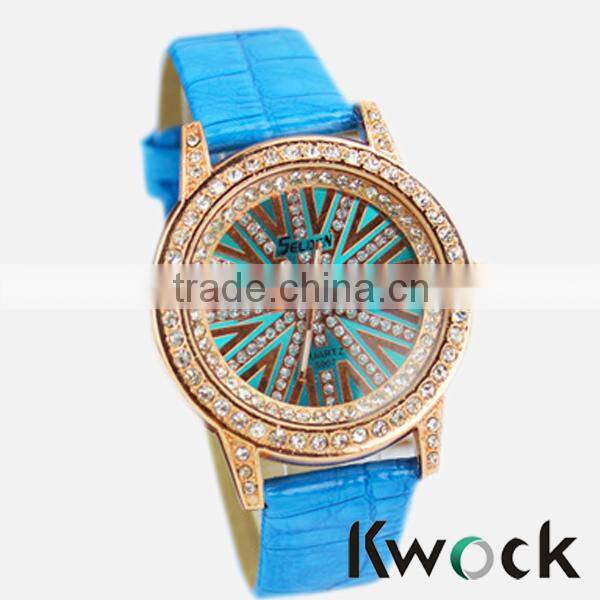 China Factory Manufacture Fashion High Quality lady Leather Watches
