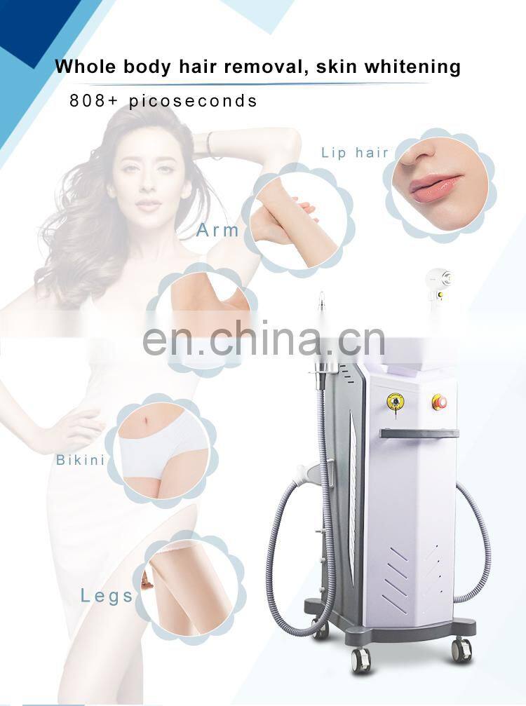 808 Diode Laser Hair Removal Device 755nm Picosecond Laser Skin Rejuvenation Tattoo Removal Black face doll Beauty Equipment