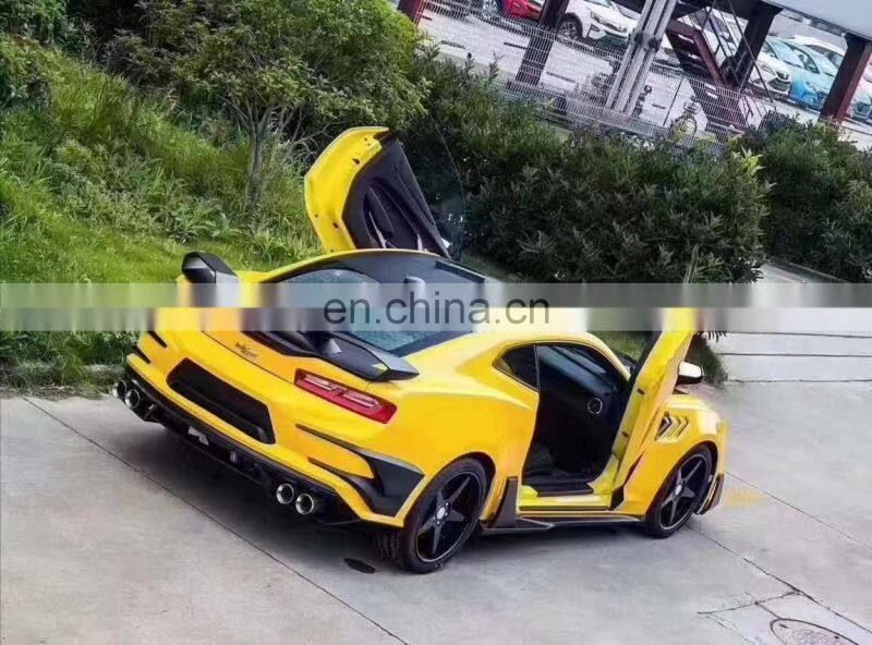 Runde Resin Front Bumper Grille Front Lip Rear Bumper Rear Lip Side Skirts Hood Fender For Chevrolet Carmaro Wide Body Kit