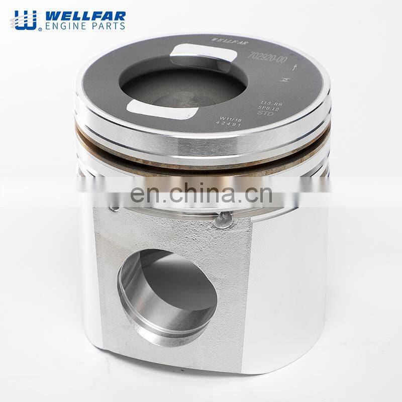 3925878 114mm Wellfar 6CT 260HP piston For cummins engine piston 3925878