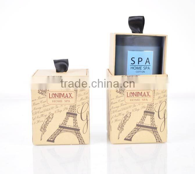 260G Scented Candle with glass Jar ,home fragrance air fresher, home spa candle SA-1971