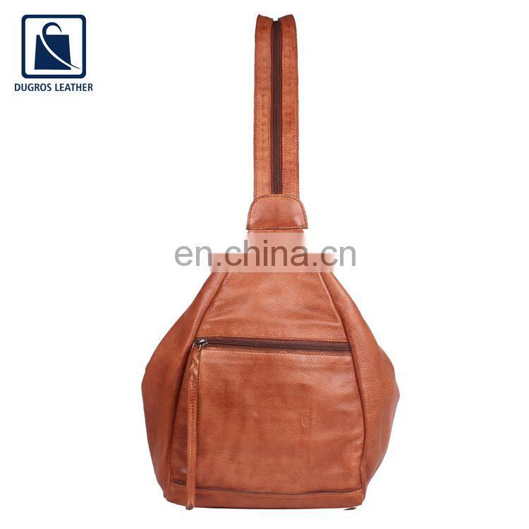 Wholesale Quantity Manufacturer of Hot Selling Luxury and Stylish Look Genuine Leather Unisex Backpack Bag