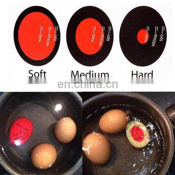 Egg Color Changing Timer Yummy Soft Hard Boiled Eggs Cooking Kitchen Eco-Friendly Resin Egg Timer Red timer tools