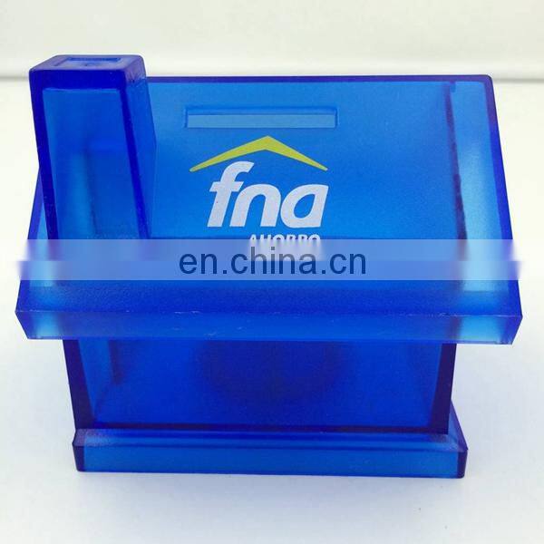 Kids House Shaped Plastic Custom Coin Bank