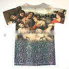 wholesale quality custom all over digital dye sublimation t-shirt printing