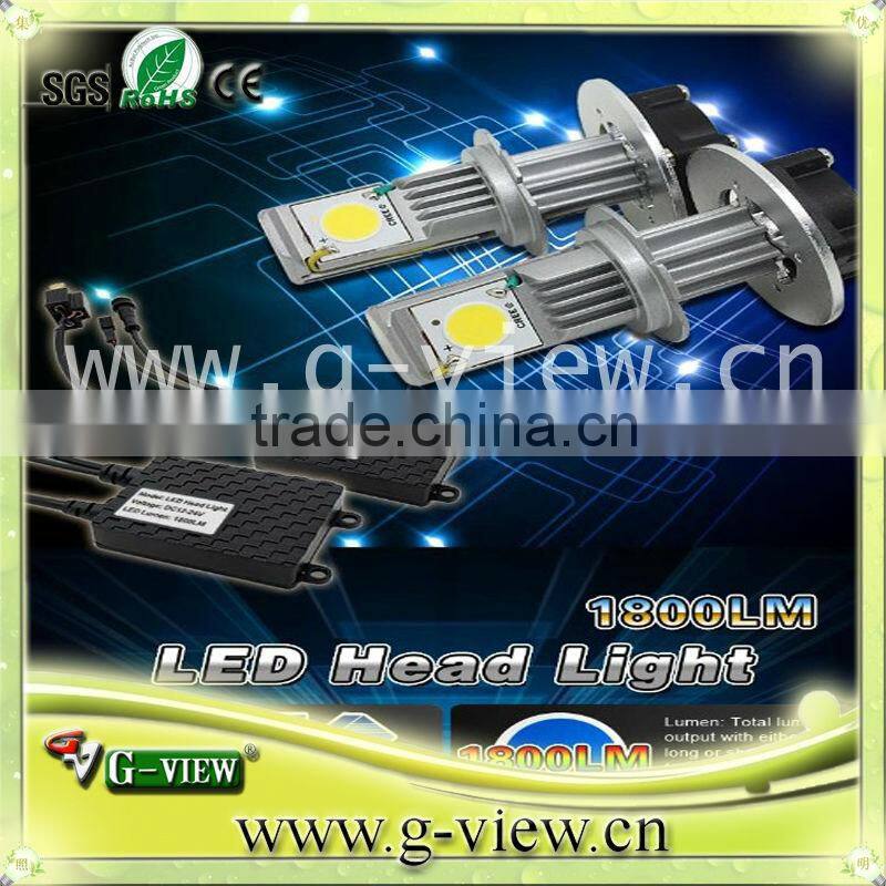 High brightnessled led headlight for car H4 H7 H8 H9 H10 H11 9005 9006 creechips color 6000K/headlight with 1800lm 12-24V