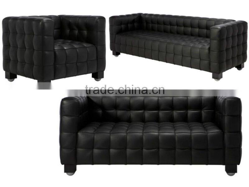 Replica high quality PU/Italian genuine leather Josef Hofmann style 1/2/3 seater sofa