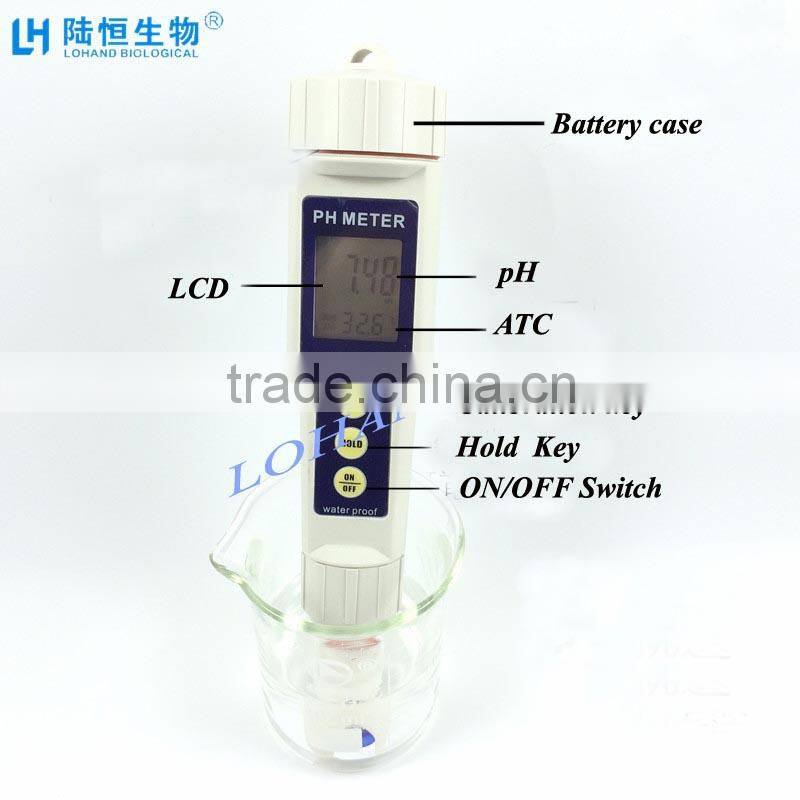Economic mini size digital three points calibration pH tester pH-280