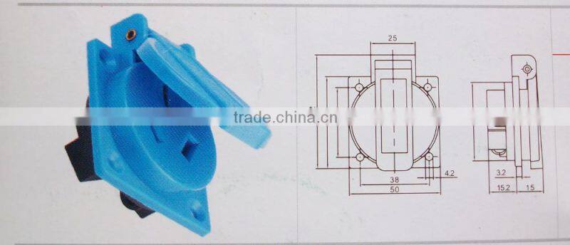 usa/schuko/Australia waterproof socket SAA certification approvals Guangzhou factory Bosslyn brand