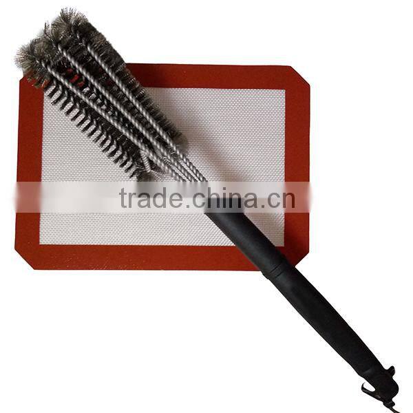 LatestTop rank 18' Stainless Steel wire BBQ grill brush Barbecue Grill Brush with long handle cleaning brush