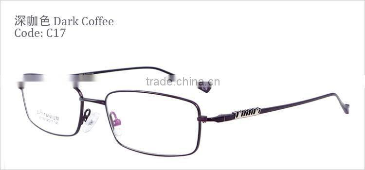Full-rim half titanium 2012 latest design spectacle eyewear frames made in china for wholesale