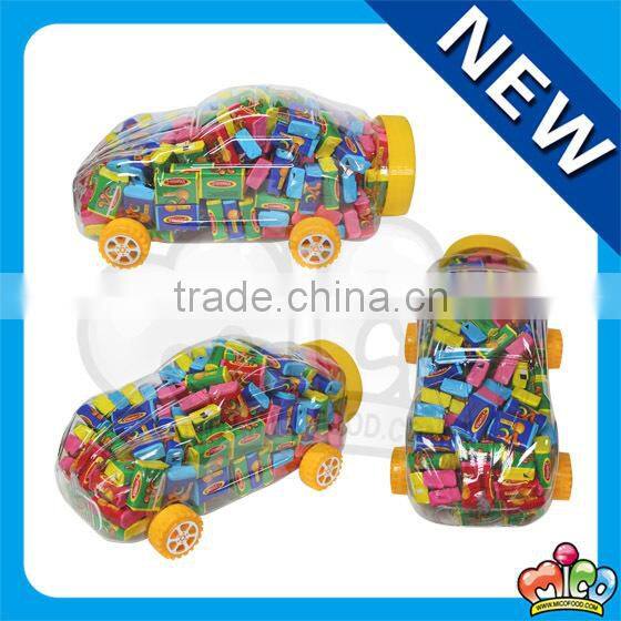 fruit tattoo buble gum in mini car jar