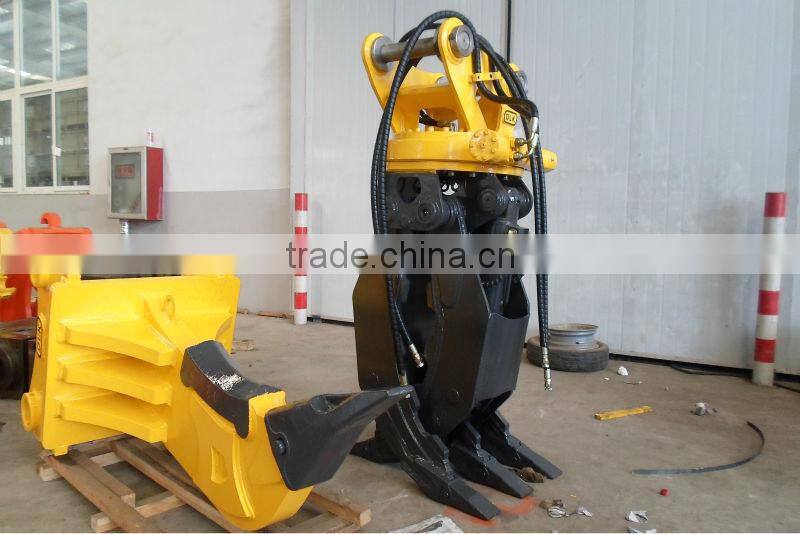 rotating excavator grapple,log grapple, for Kubota excavator