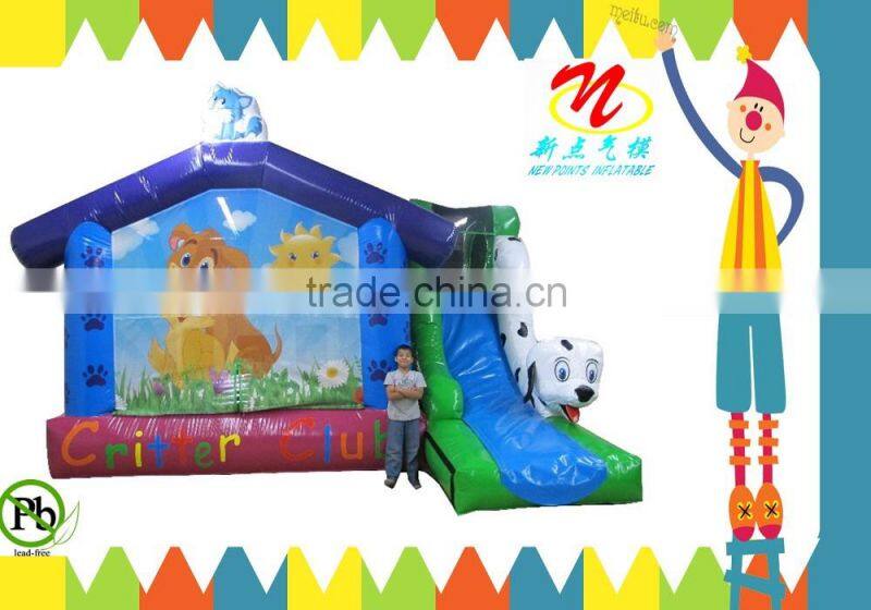 2014 china high quality cheap cute happy inflatable combo for kids