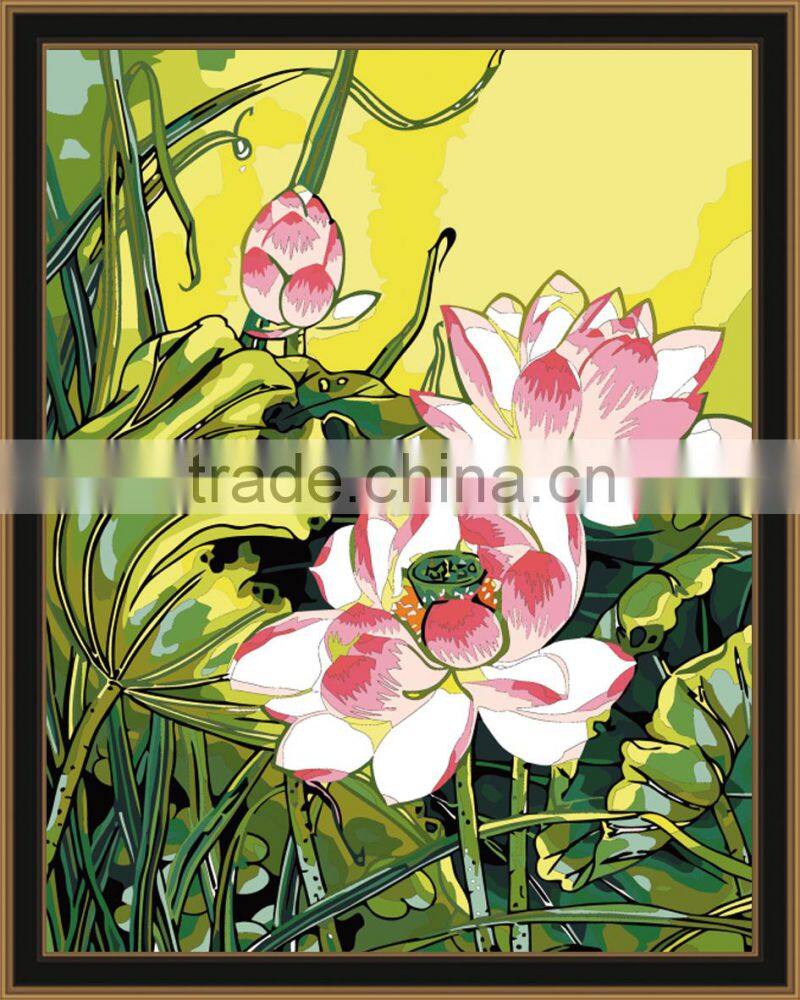 DIY digital oil painting by numbers flower oil painting for living room 5066