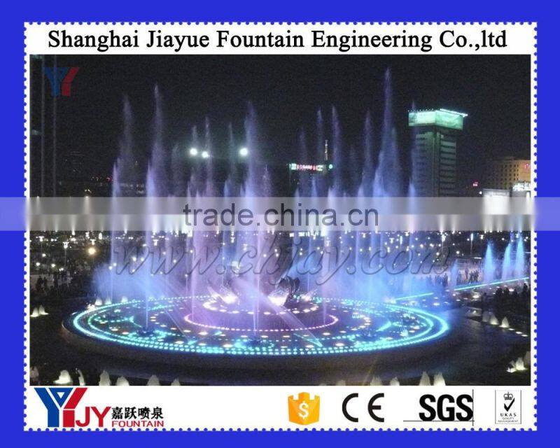 Project large scale music dancing floor fountain in big square