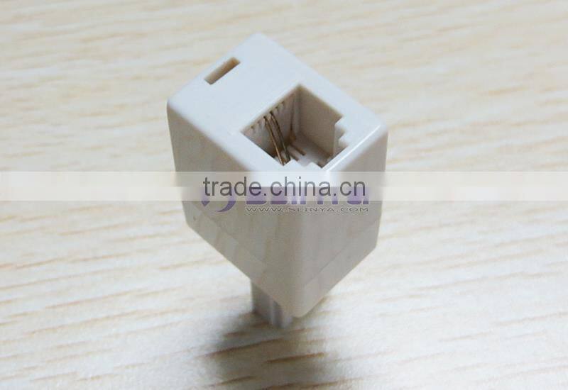 US RJ11 Telephone Socket to UK BT Plug Telephone Adapter
