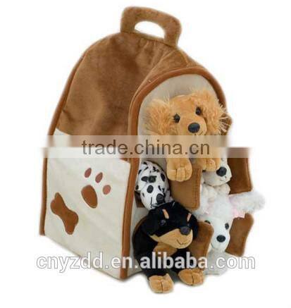 plush animal farm house/plush pet house/dog house plush