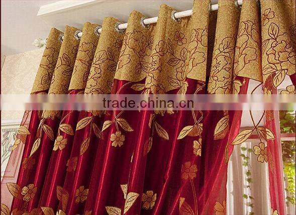 2015 burnt-out curtain curtain fabric for window
