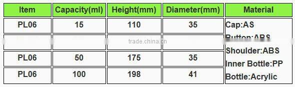 High end 15ml 30ml 50ml 100ml packaging for cosmetics