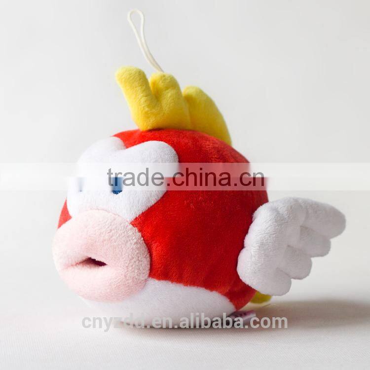 Plush Pendant Flying Fish/Soft Stuffed Animal Pendant Fish/Lovely Small Stuffed Pendant Red Fish