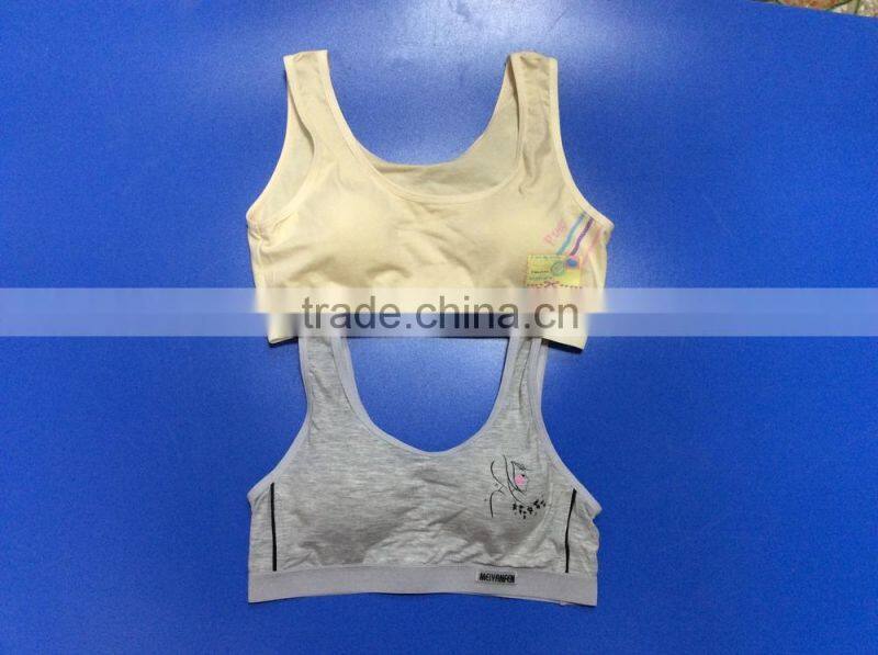 New athletic teen bra for sport girl young girl yoga bra