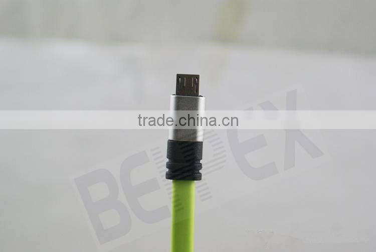 Flat 24AWG Micro USB Extension Cable with 2A Flash Charge