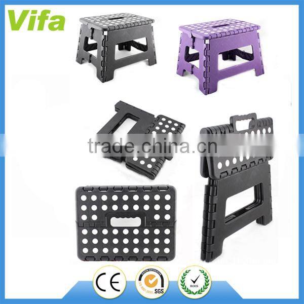 plastic folding step stool with handle