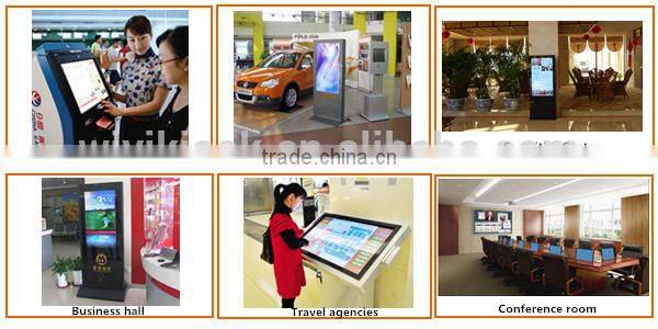 Wifi 3G optoinal Multimedia touch screen kiosk slim enclosure