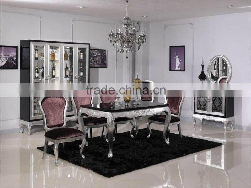 Marble dining table with classic chair D1019