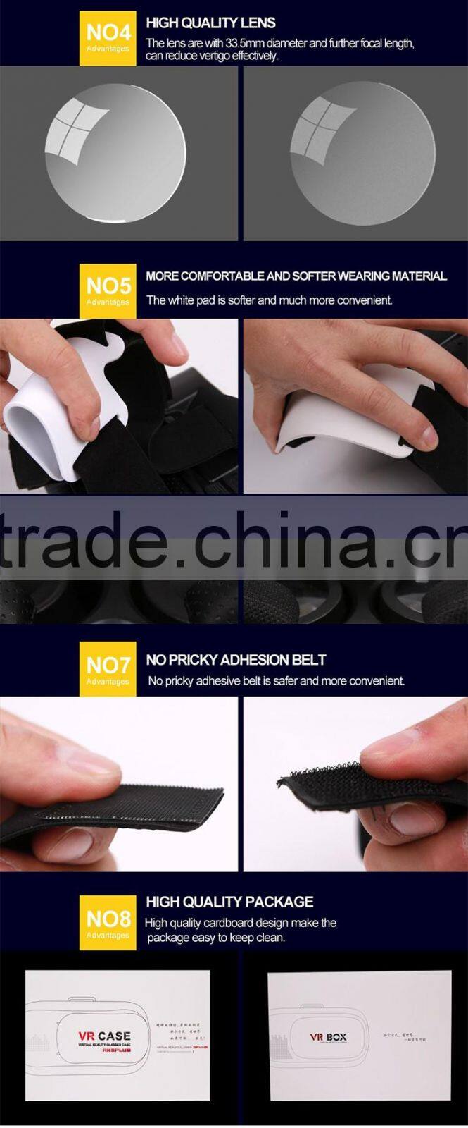 Gaoxin factory new design VR-007A virtual reality box without remote control