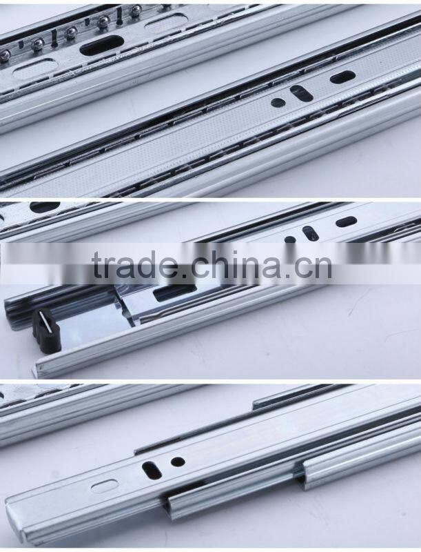42mm 3 fold ball bearing drawer slide parts for bedroom drawer slide