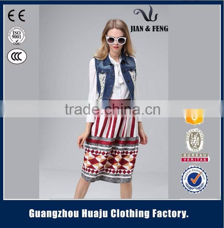 2016 New arrival sleeveless denim vest jean jacket for women