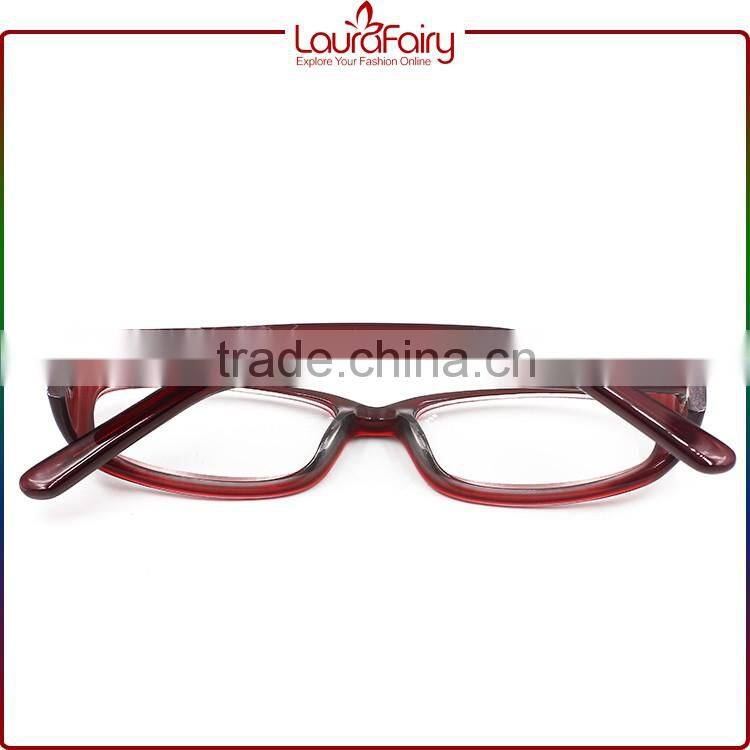Laura Fairy Italy Trendy Wine Red Transparent Temple Best Small $1 Reading Glasses