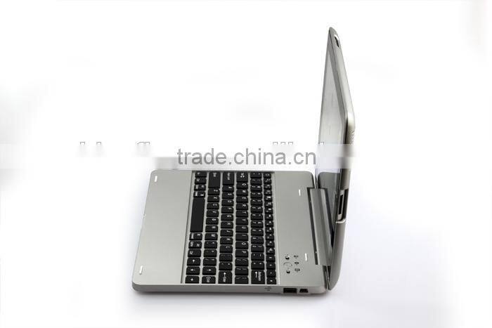 Power bank wireless Bluetooth keyboard case for iPad234 with 4000mah battery,rechargable folio calmshell Bluetooth keyboard