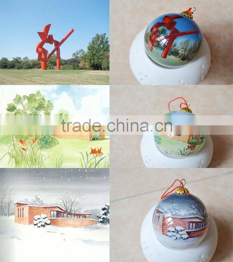 Inside painting ornament ball for -Christmas