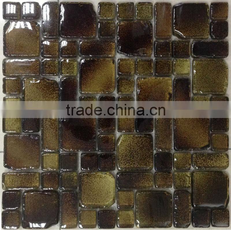 12''X12'' tumbled mix colors fashion mosaic tile(tf1)