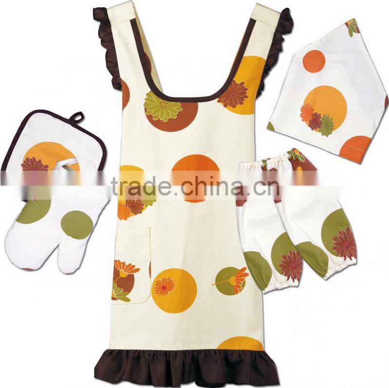 OEM cute cotton anti-dirty cooking apron for man & woman