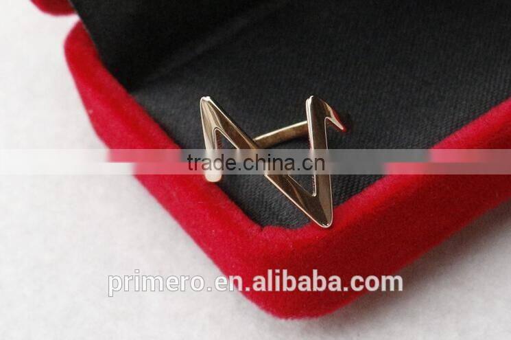 18K Rose Gold Plating Lightning Design Finger Rings Fashion Stainless Steel Jewelry Wholesale