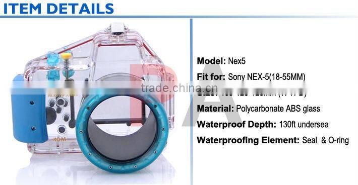 Underwater Housing Diving Digital Camera Case Waterproof Diving Camera Case for SonyNex5 Camera