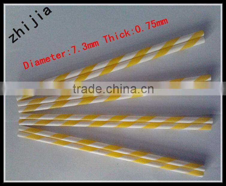 Fashionable Item hard striped plastic drinking straw