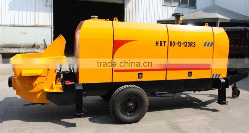 electric motor/diesel engine hydraulic trailer concrete pump