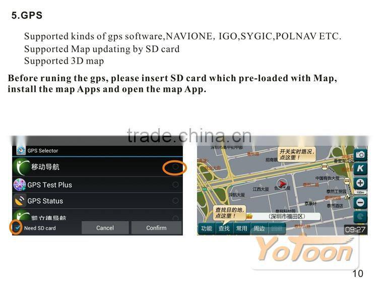 Android Car DVD player, GPS/BT/MP3/MP4/MP5/FM/AM/IPOD 100 kinds of Android 4.0 Car DVD 3G(WCDMA) and WIFI