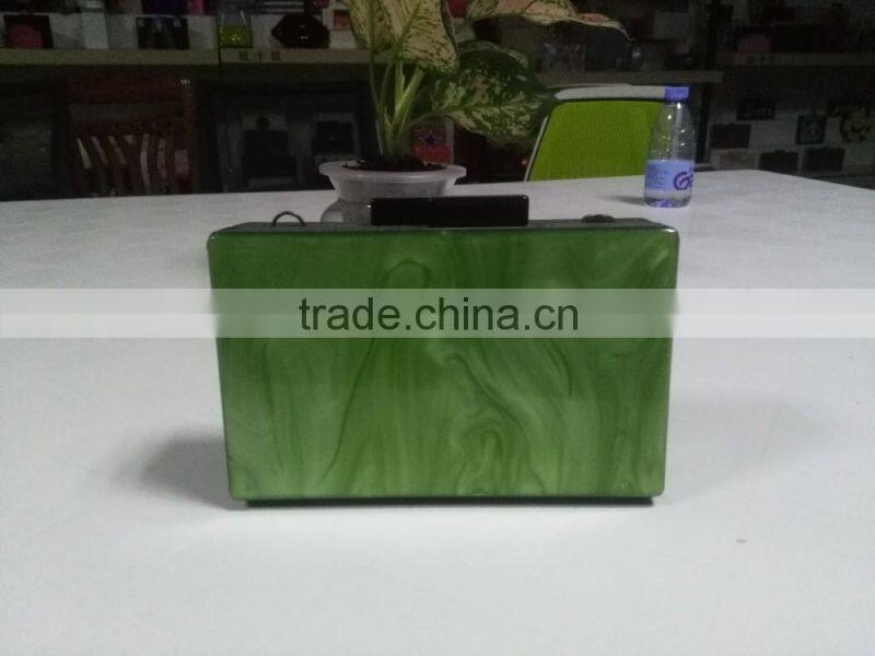 Elegant Acrylic Pure Color Bags for Ladies