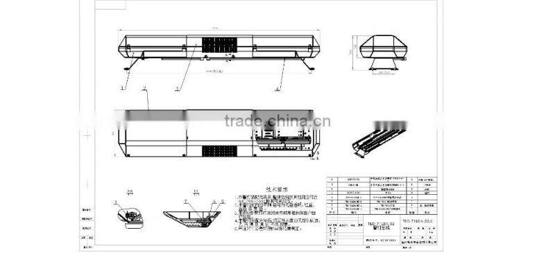 72W Wholesale Cheap Led Light Bars Multifunctional Car Led Light Bar/ Police Emergency Amber Led Offroad Light Bar